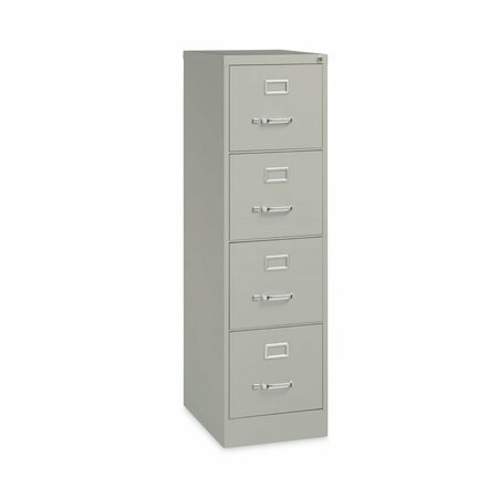 HIRSH INDUSTRIES 15 in W 4 Drawer File Cabinets, Light Gray, Letter HVF152252LG